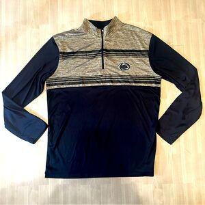 NCAA Penn St. Nittany Lions Mens Longsleeve 1/4 Zip Performance Top. Size M.